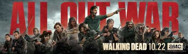 《行尸走肉》第八季海报 领袖光环加身，主角大战尼根